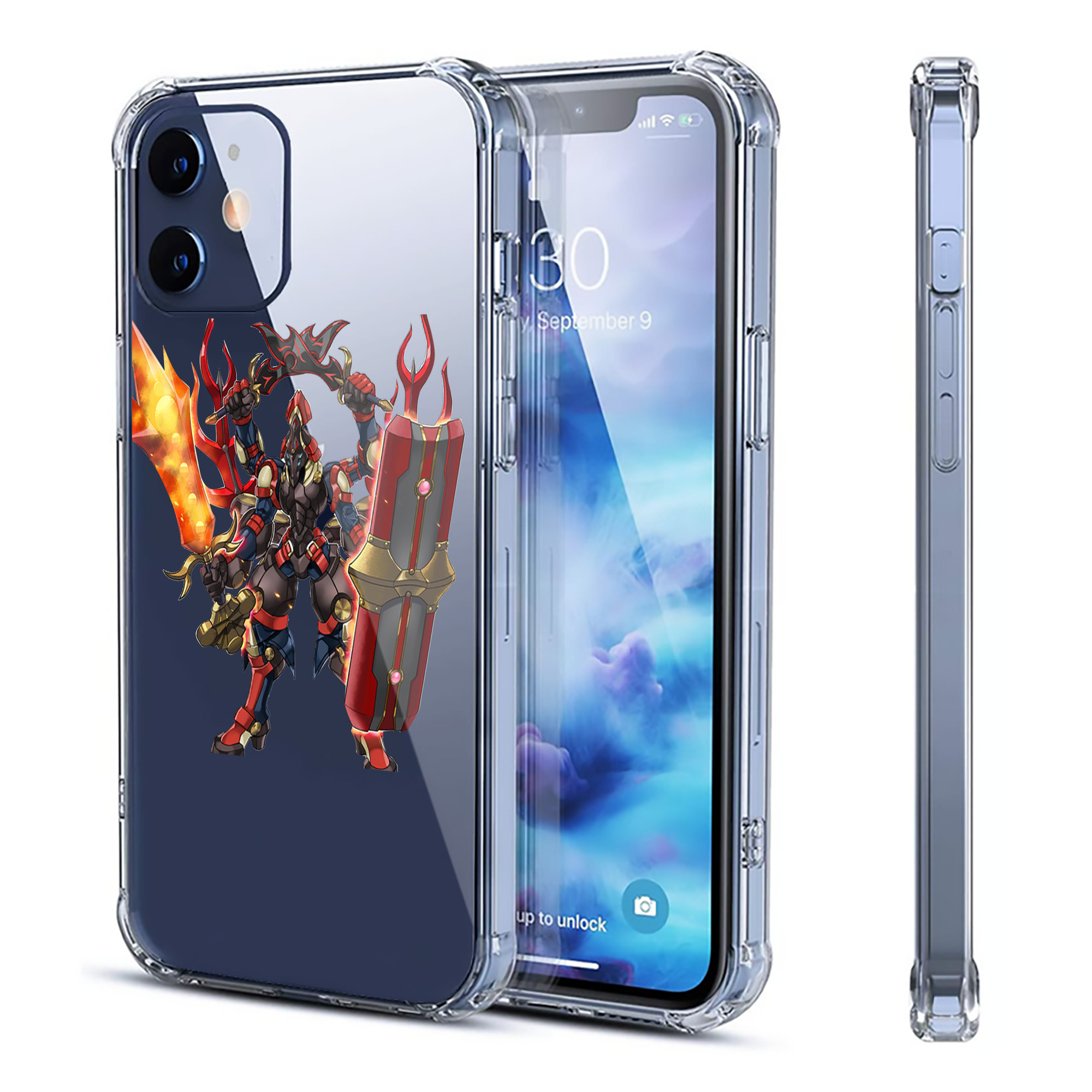 （画像用） 遊☆戯☆王 Yu-Gi-Oh! 【iPhone 12シリーズ対応】透明スマホケース（クリアソフトケース）